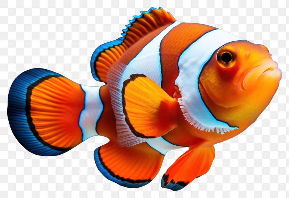 PNG Fish animal pomacentridae pomacanthidae. AI generated Image by rawpixel.