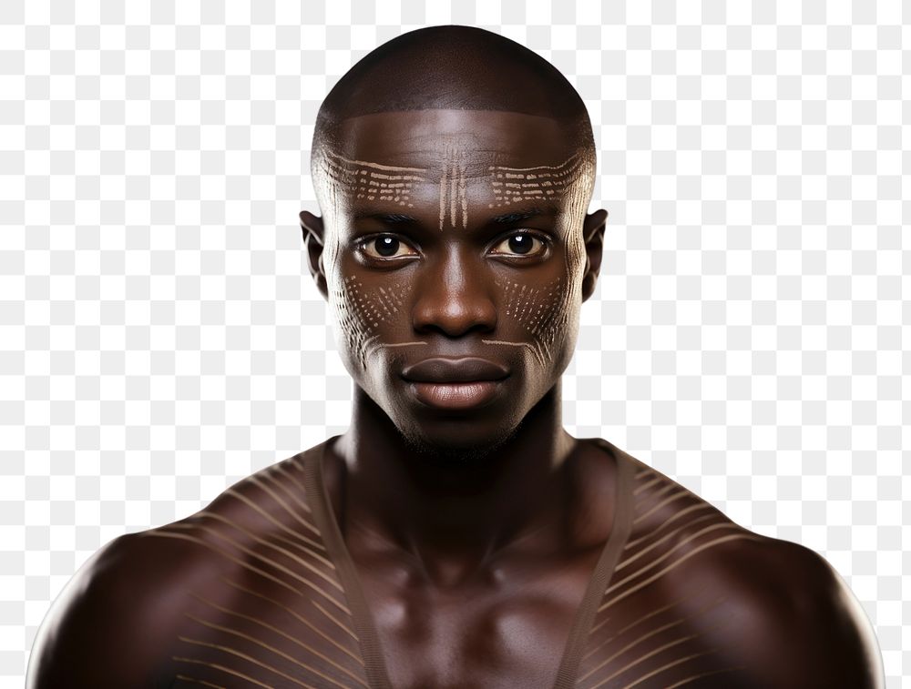 PNG African man portrait adult photo. AI generated Image by rawpixel.