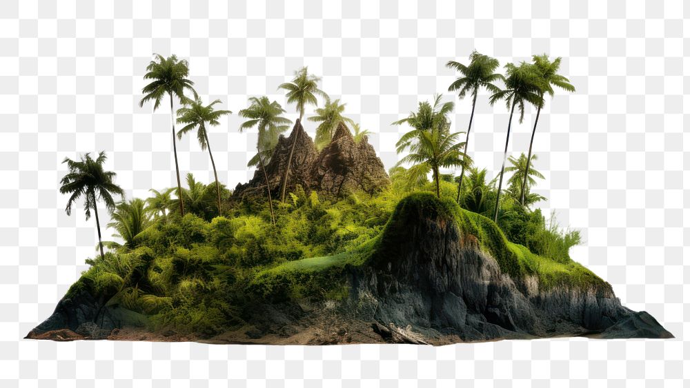 PNG Island vegetation landscape outdoors. AI generated Image by rawpixel.