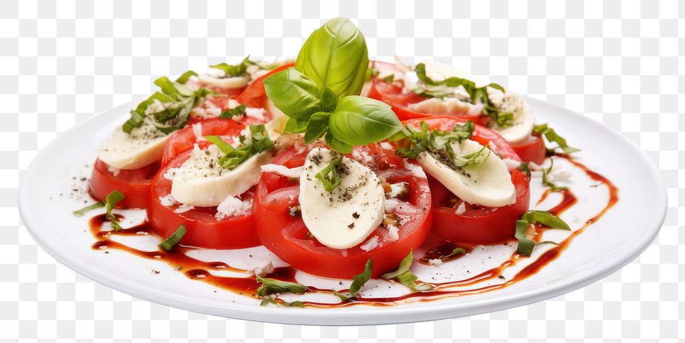 PNG  Appetizer italian food meal dish mozzarella. AI generated Image by rawpixel.