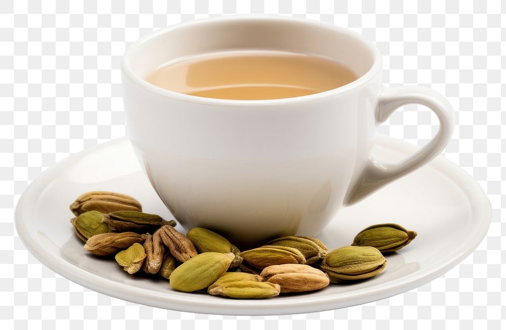 PNG Cardamom tea cup food seed. AI generated Image by rawpixel.
