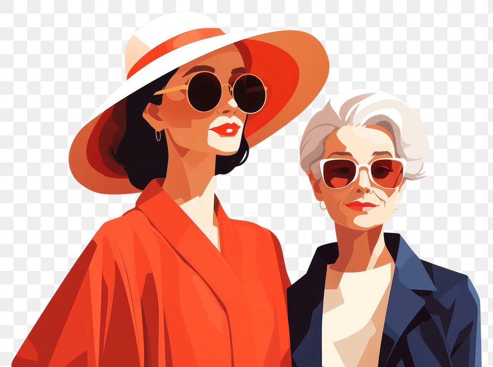 PNG Grandmother portrait sunglasses adult. AI generated Image by rawpixel.