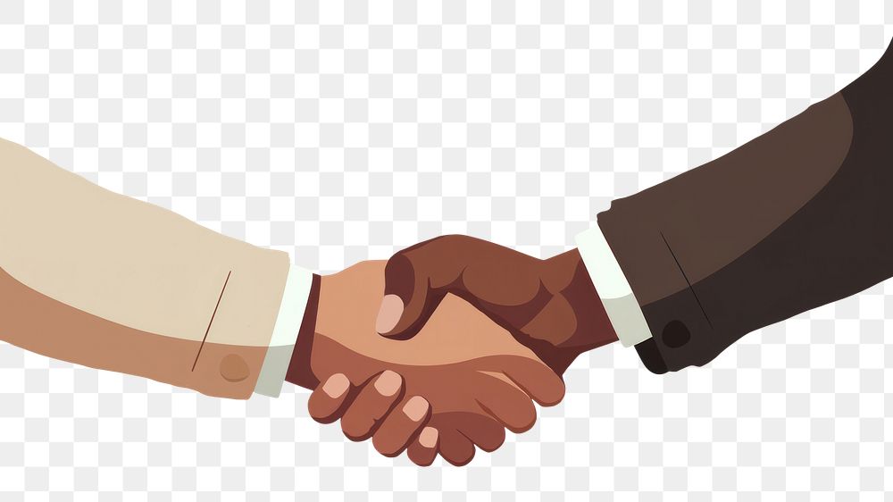 PNG Shake hands handshake togetherness agreement. AI generated Image by rawpixel.