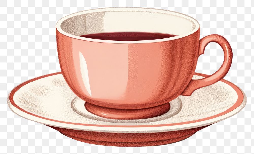 PNG Saucer coffee drink cup. AI generated Image by rawpixel.