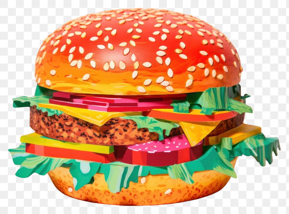 PNG Veggie burger food hamburger vegetable. 