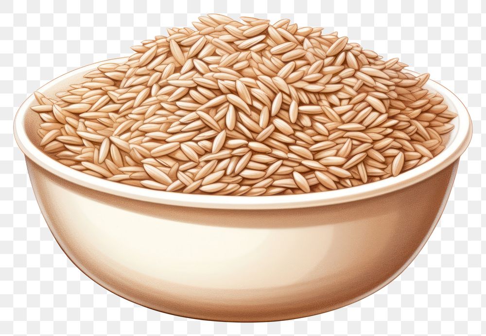 PNG Brown rice brown food seed. AI generated Image by rawpixel.