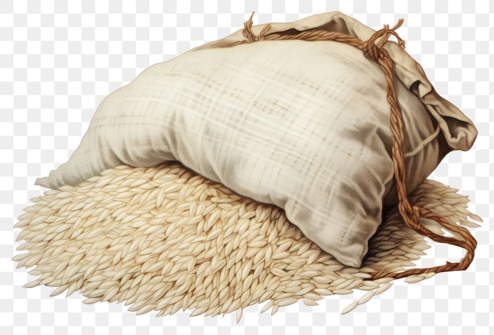 PNG White long rice pillow sack white background. AI generated Image by rawpixel.