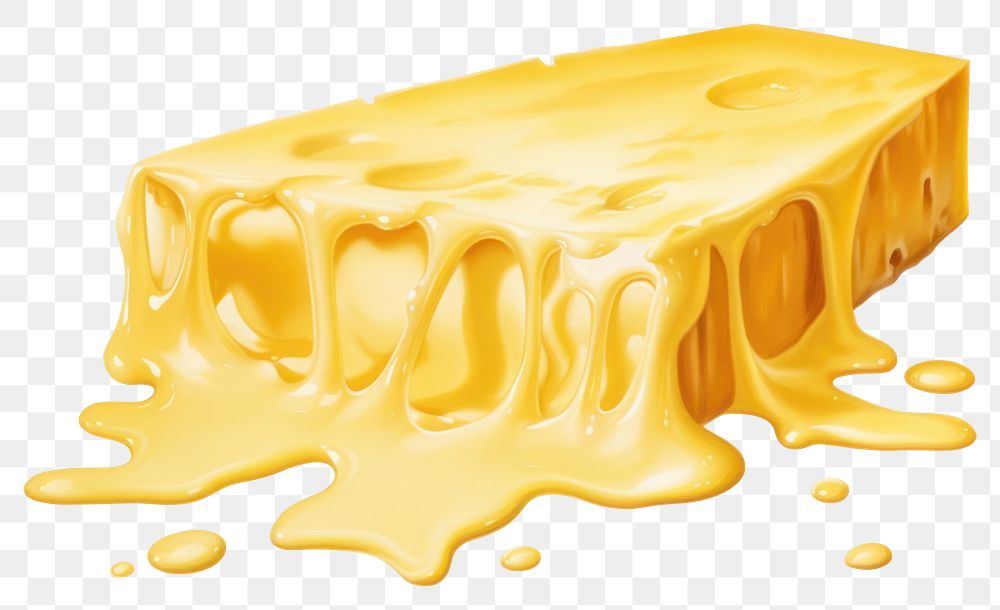 PNG Flowing melted cheese food white background freshness. 