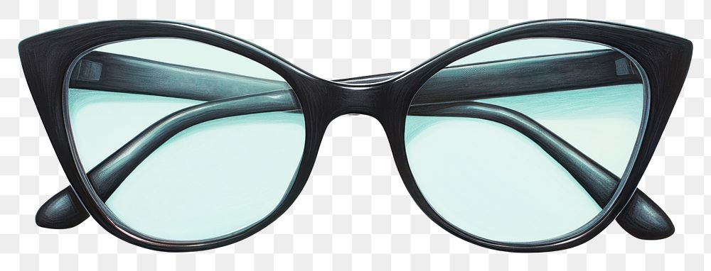 PNG Cat Eye glasses black white background accessories. AI generated Image by rawpixel.