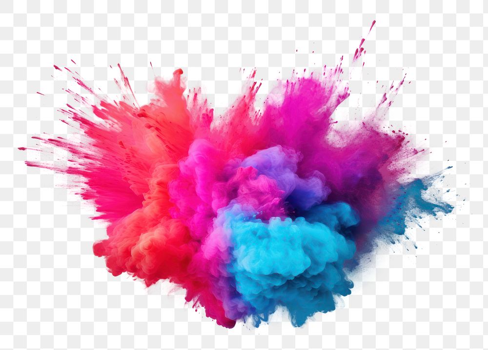 PNG Splattered creativity exploding abstract. AI generated Image by rawpixel.
