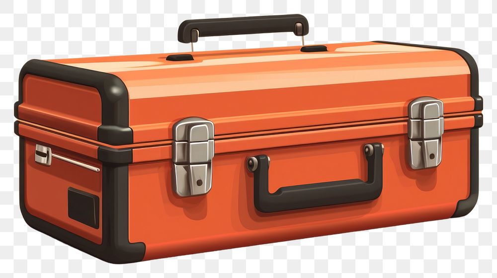 PNG Tool box suitcase luggage technology. AI generated Image by rawpixel.
