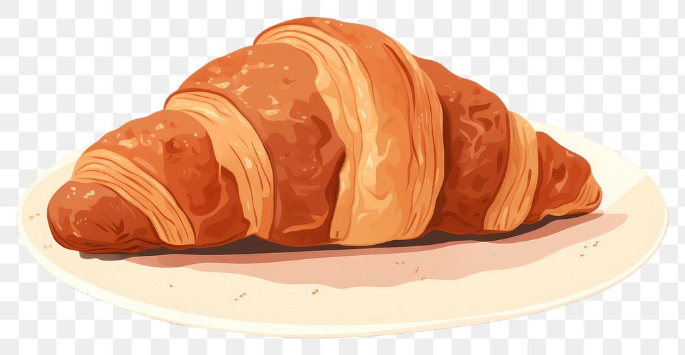 PNG Croissant food dessert viennoiserie. AI generated Image by rawpixel.