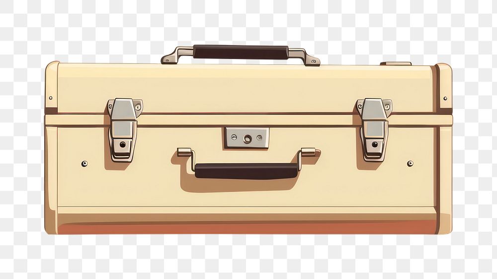 PNG Tool box briefcase suitcase luggage. AI generated Image by rawpixel.