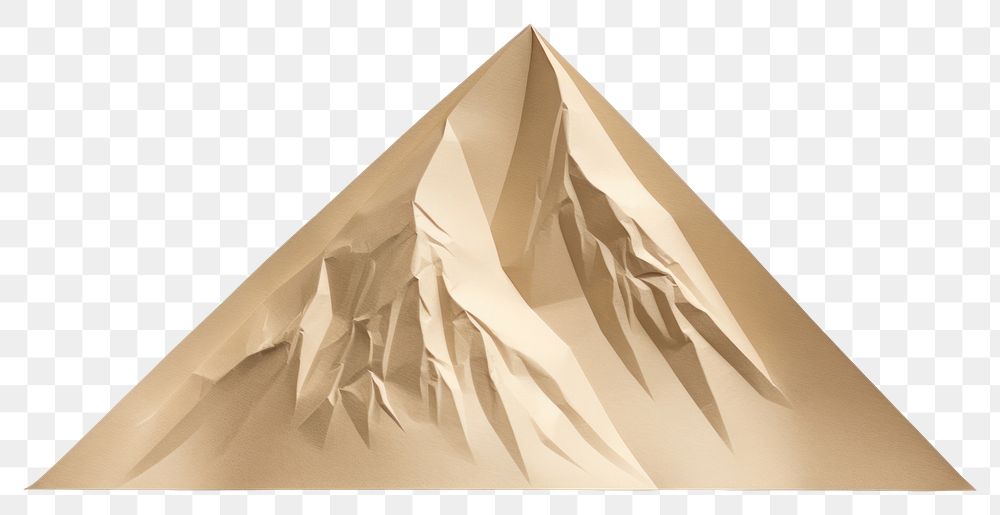 PNG Mountain triangle pyramid origami. AI generated Image by rawpixel.