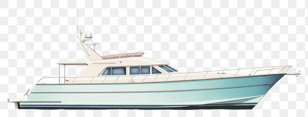 PNG Yacht vehicle drawing boat. AI generated Image by rawpixel.