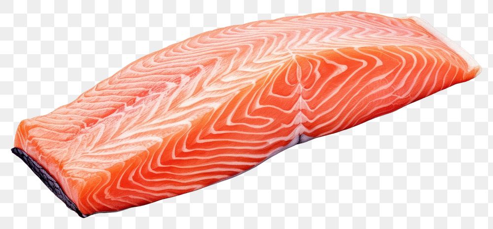 PNG Salmon seafood white background relaxation. 