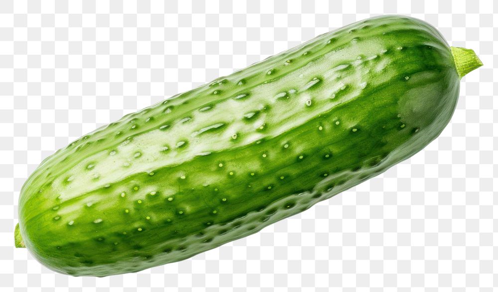 PNG One-Clipping-Path Cucumber cucumber vegetable. AI generated Image by rawpixel.