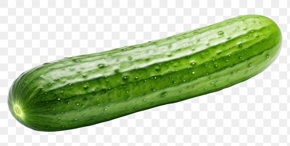 PNG One-Clipping-Path Cucumber cucumber vegetable. 