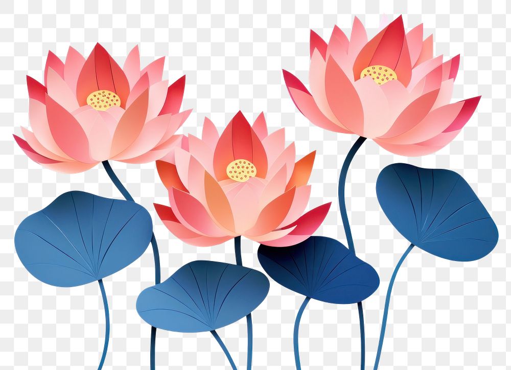 PNG Lotuses flower petal plant. AI generated Image by rawpixel.