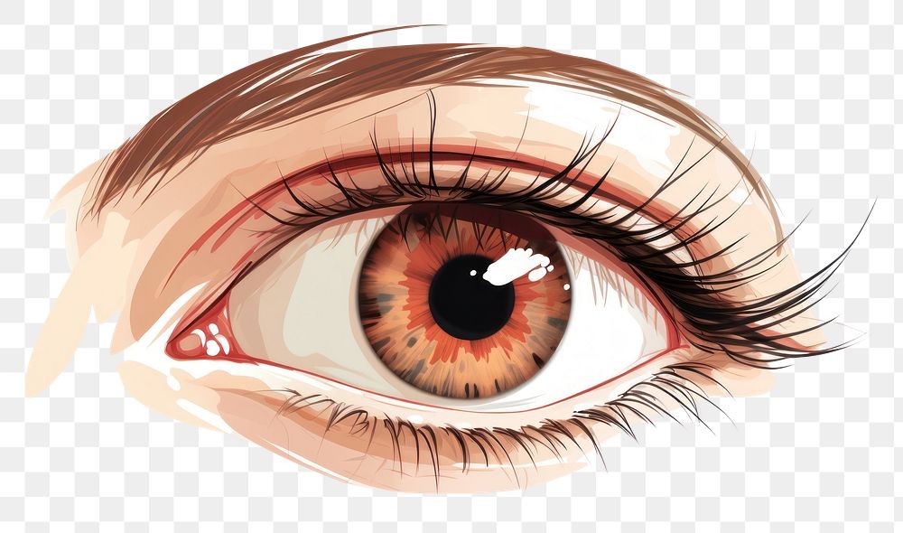 PNG Eye drawing sketch illustrated. AI generated Image by rawpixel.