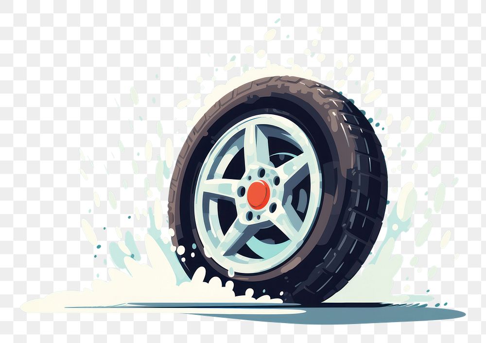 PNG Car wheel vehicle spoke tire. AI generated Image by rawpixel.