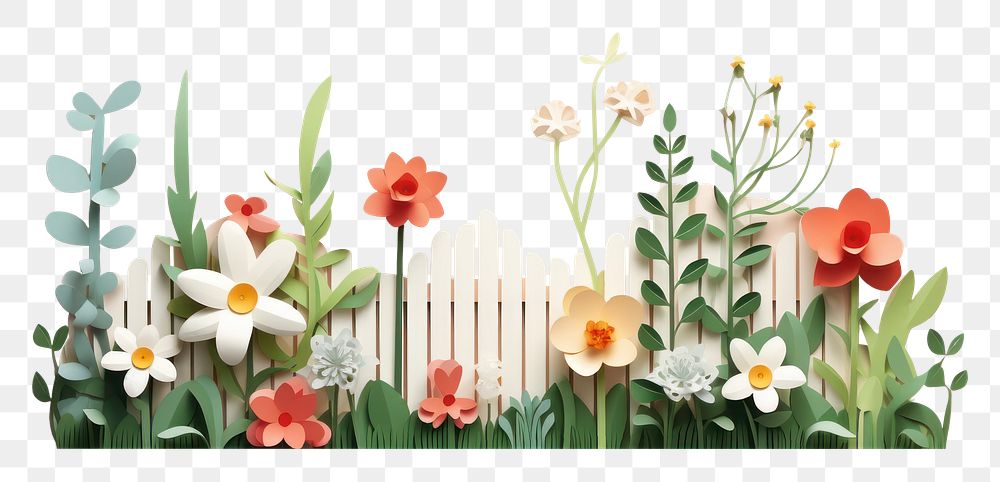 PNG Garden flower plant art. AI generated Image by rawpixel.