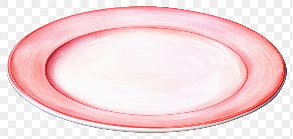 PNG Plate platter red white background. AI generated Image by rawpixel.