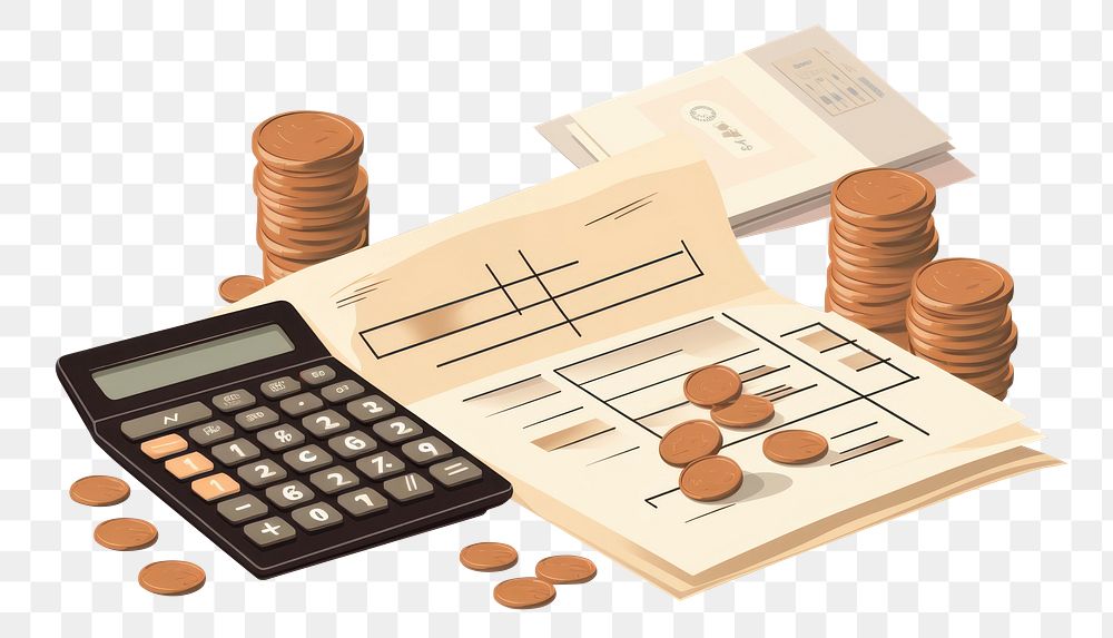 PNG Tax payment accounting calculator paper mathematics. 