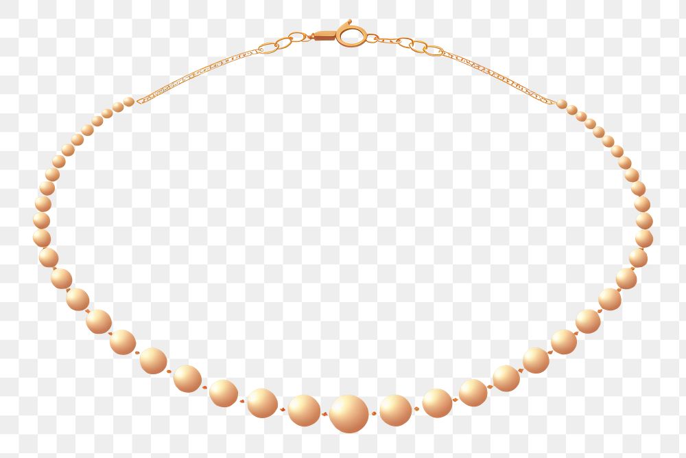 PNG Necklace jewelry pearl gold. AI generated Image by rawpixel.