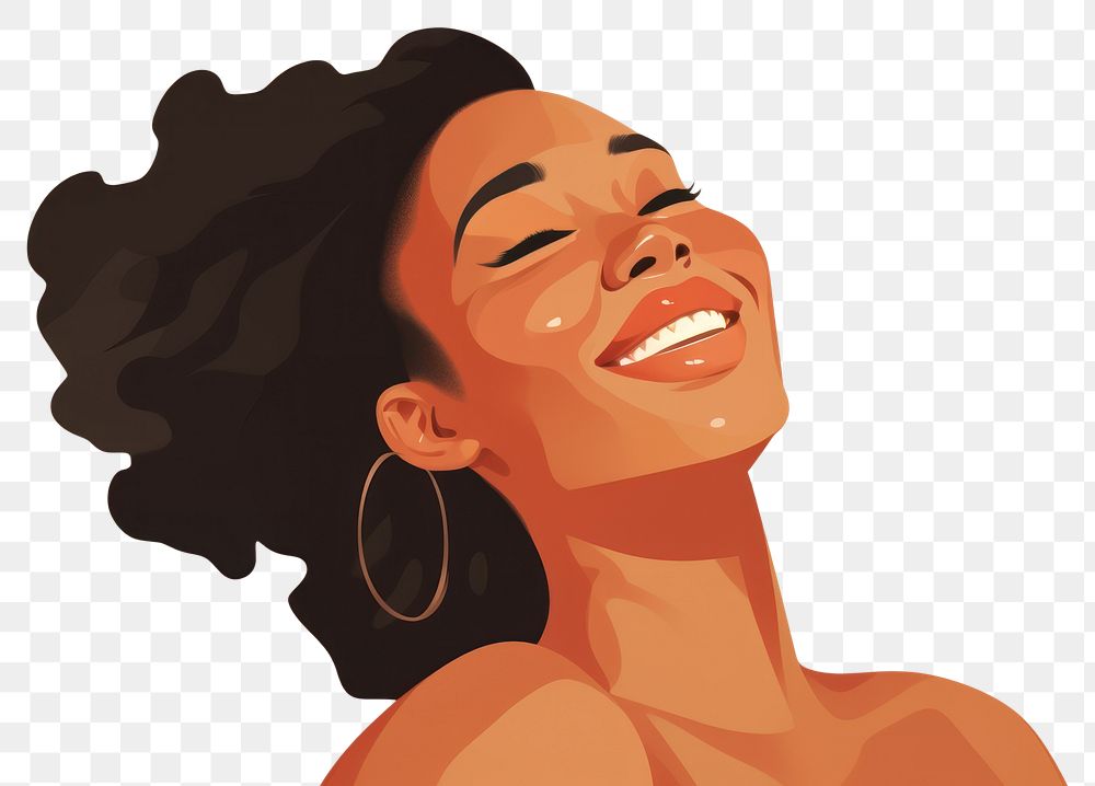 PNG Black Woman Smile smile laughing adult. AI generated Image by rawpixel.