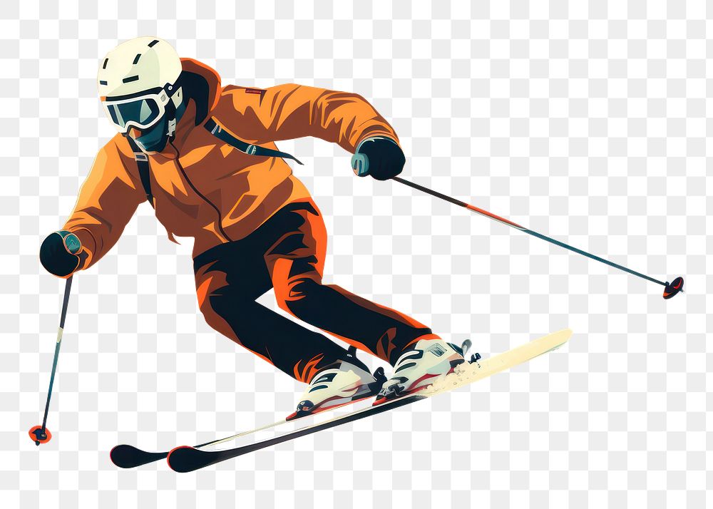 PNG Skiing recreation helmet sports. AI generated Image by rawpixel.