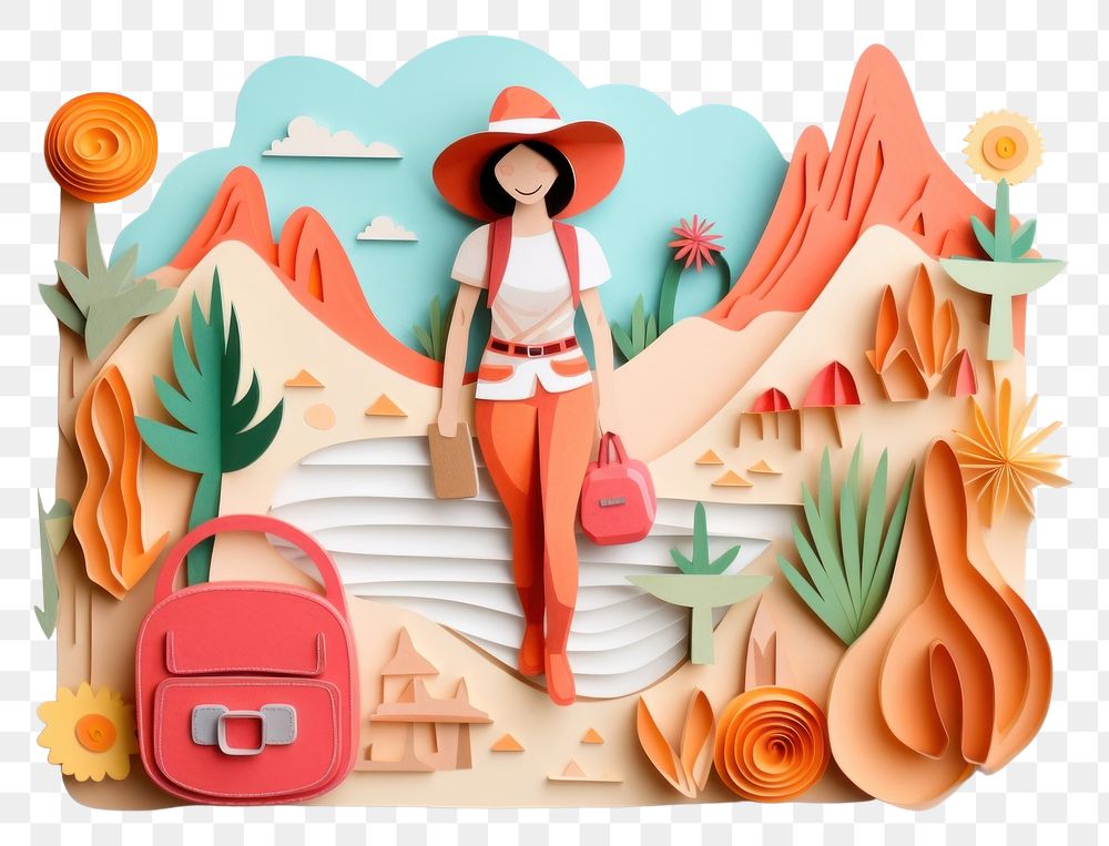 PNG  Travel art representation creativity. AI generated Image by rawpixel.