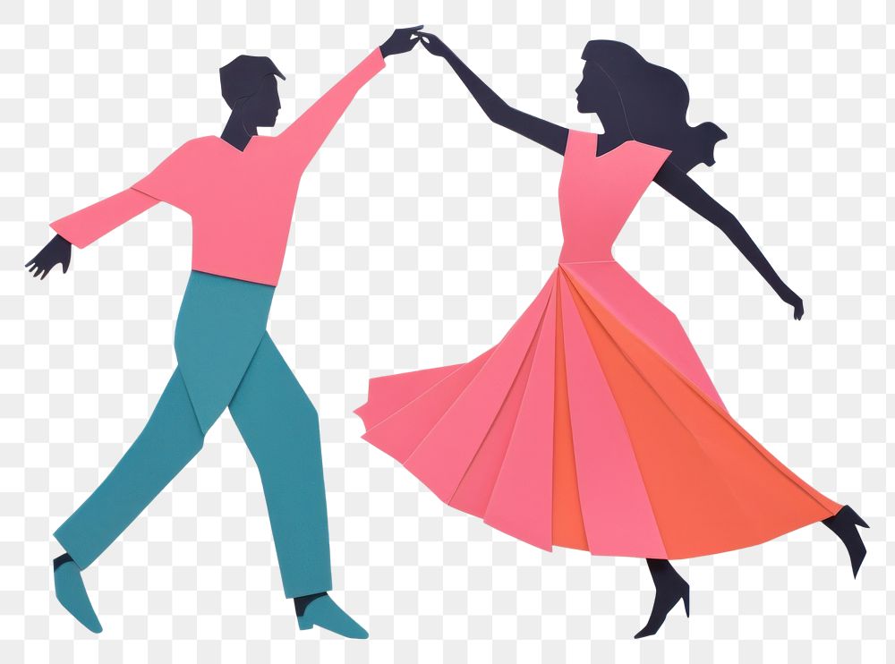 PNG Dancing adult togetherness silhouette. AI generated Image by rawpixel.