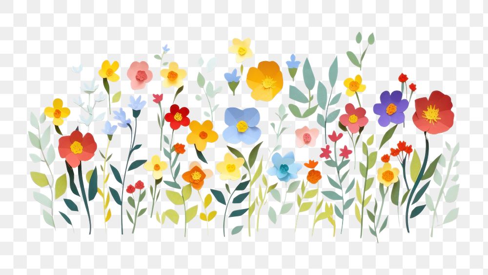 PNG Flower backgrounds painting pattern. 