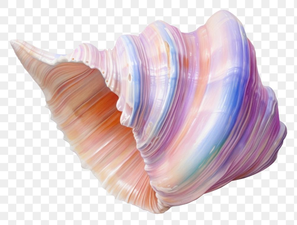 PNG Sea shell seashell conch invertebrate. AI generated Image by rawpixel.