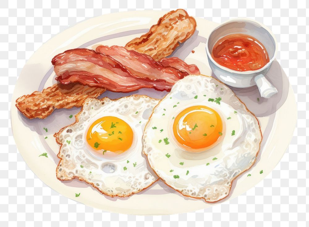 PNG English breakfast brunch food meat. AI generated Image by rawpixel.