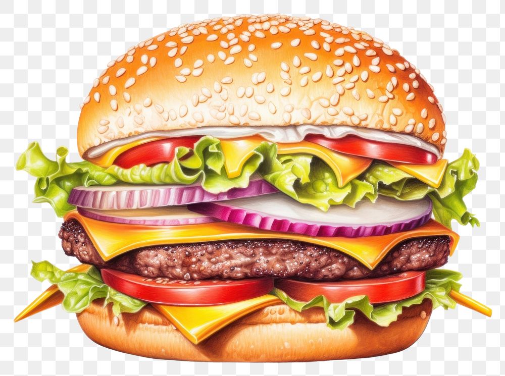 PNG Gourmet food burger seed hamburger. AI generated Image by rawpixel.