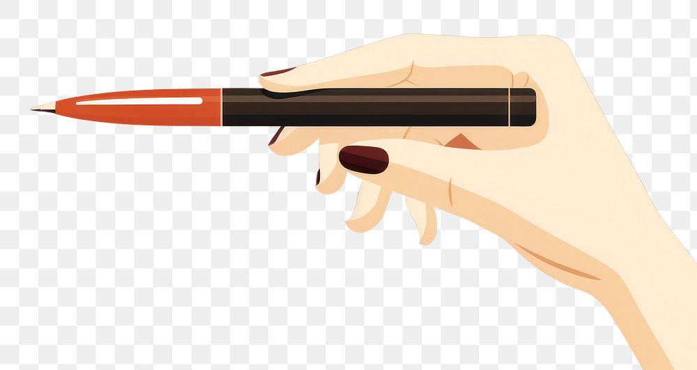 PNG Pen cosmetics holding hand. AI generated Image by rawpixel.