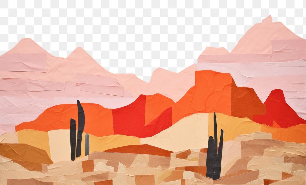 PNG Desert art backgrounds painting. AI generated Image by rawpixel.