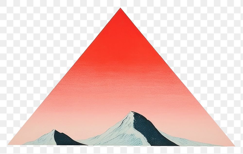 PNG Rectangle mountain triangle nature. AI generated Image by rawpixel.
