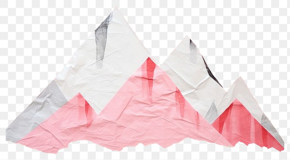 PNG Fuji mountain paper art origami. AI generated Image by rawpixel.