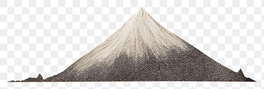 PNG Fuji mountain art volcano drawing. 