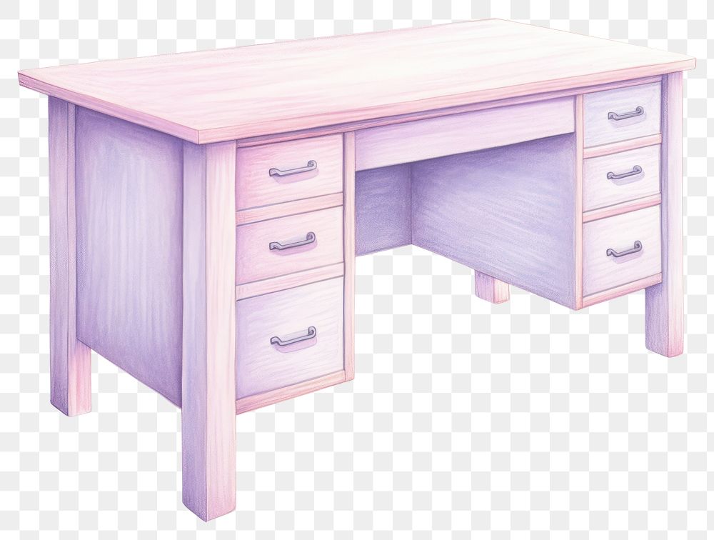 PNG Desk furniture drawer table. 