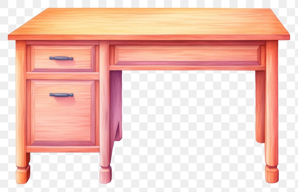 PNG Desk furniture drawer table. AI generated Image by rawpixel.