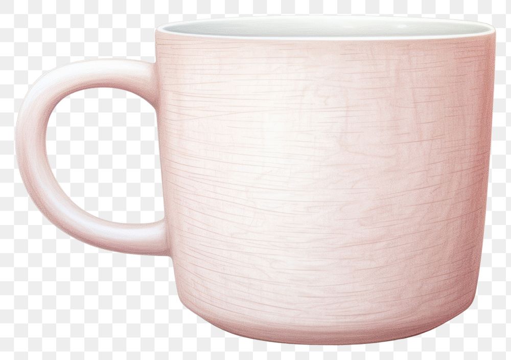PNG Coffee mug pottery drink cup. AI generated Image by rawpixel.