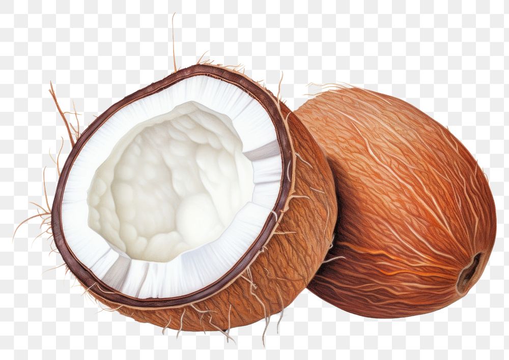 PNG Coconuts coconut food accessories. AI generated Image by rawpixel.