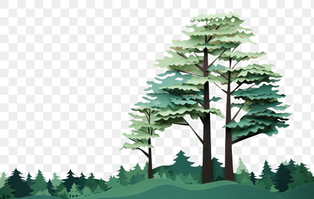 PNG Trees outdoors painting nature. AI generated Image by rawpixel.