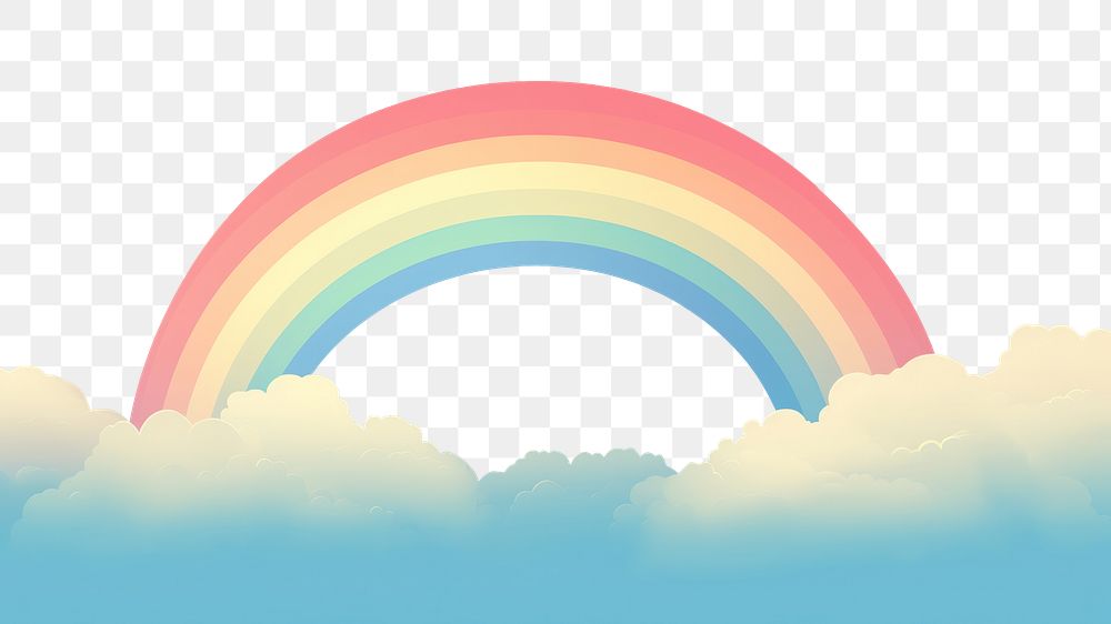 PNG Rainbow rainbow backgrounds outdoors. AI generated Image by rawpixel.
