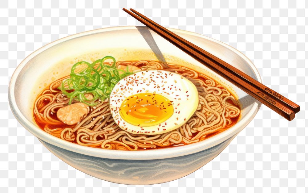 PNG Japanese ramen soup food meal dish. AI generated Image by rawpixel.