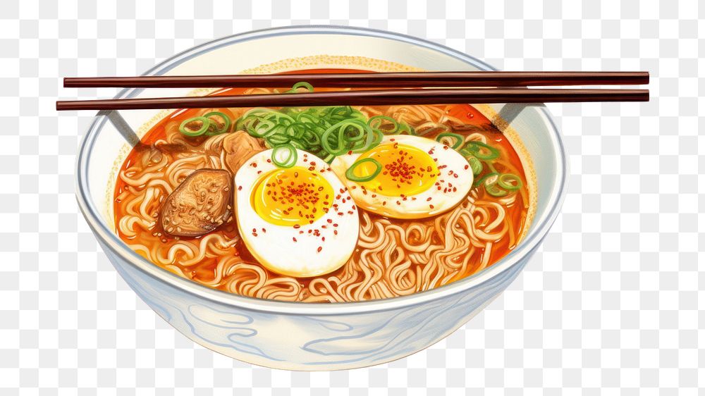 PNG Japanese ramen soup meal food dish. AI generated Image by rawpixel.